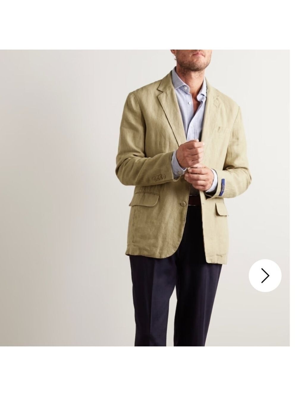 RALPH LAUREN MEN'S LINEN COAT